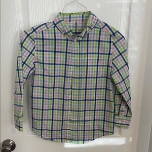 Colorful Plaid Kids Button Down Shirt